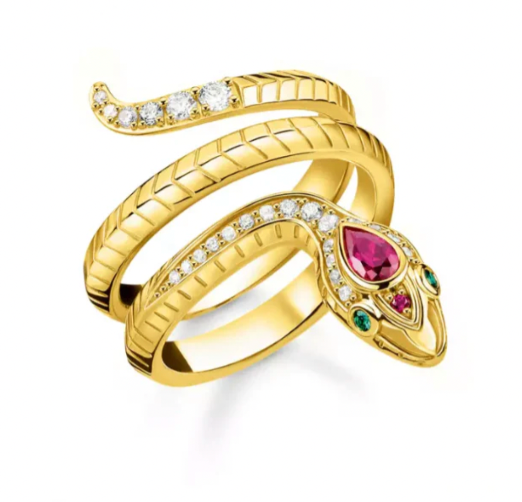 Ruby Double Snake Ring - ONFEMME By Lindsey's Kloset