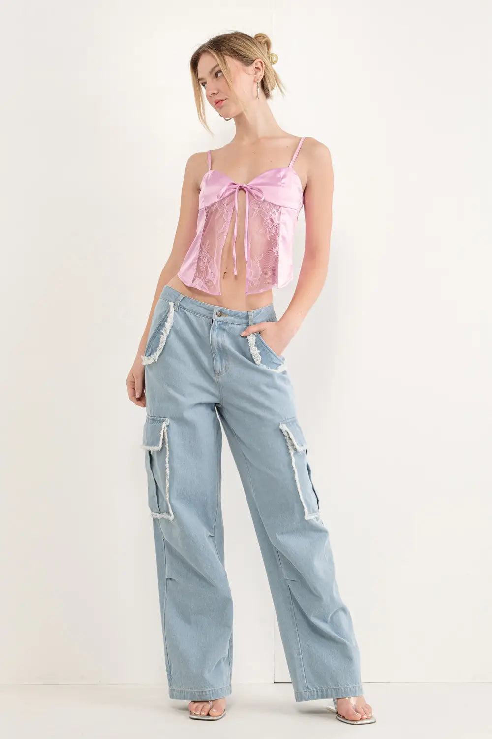 Aurora Lace Satin Cami - ONFEMME By Lindsey's Kloset