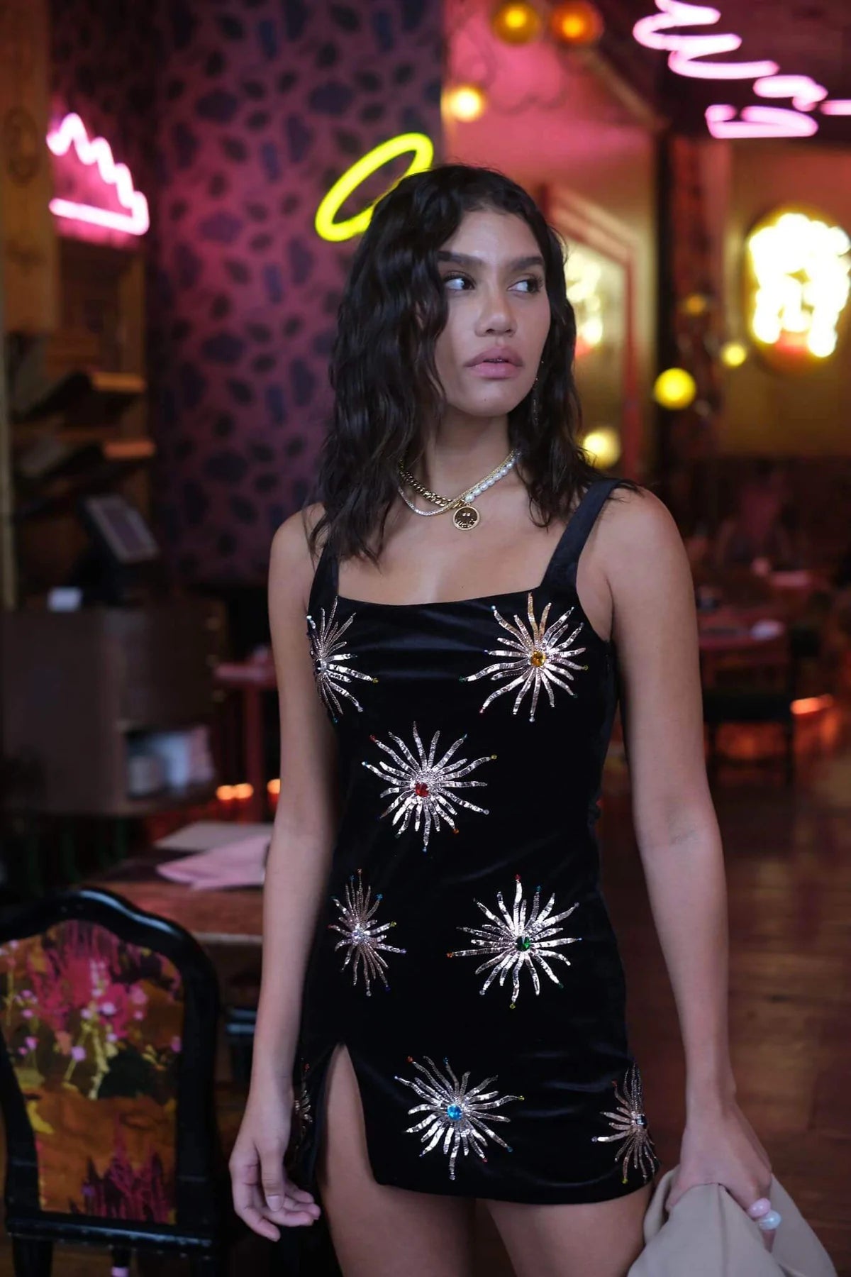 Callie Velvet Mini Dress - Black - ONFEMME By Lindsey's Kloset