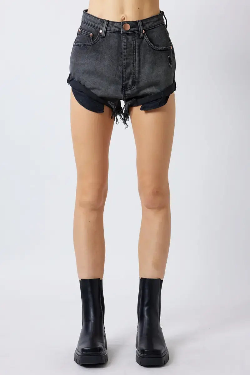 Rosanne Denim Shorts - ONFEMME By Lindsey's Kloset