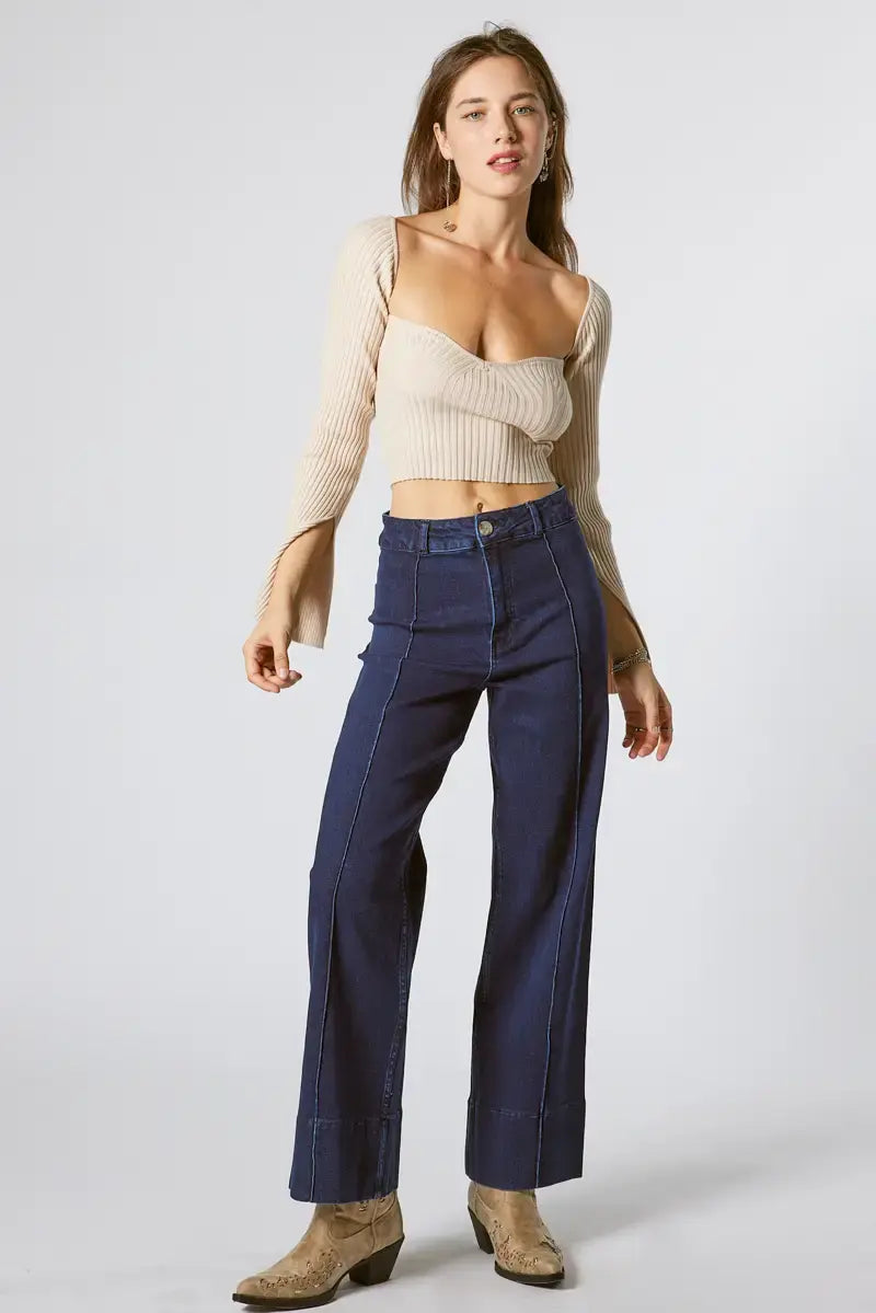Ashley Knit Longsleeve Top - ONFEMME By Lindsey's Kloset