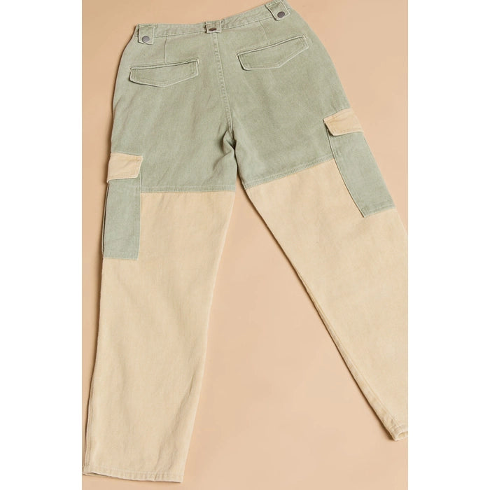 Colorblock Cargo Pant - ONFEMME By Lindsey's Kloset