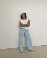 Utility Straight Leg Cargo Jean - ONFEMME By Lindsey's Kloset
