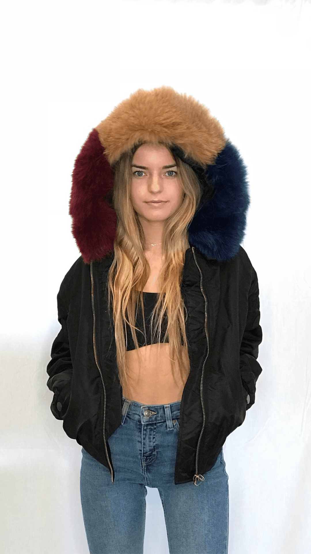 Faux Fur Bomber Jacket - ONFEMME By Lindsey's Kloset