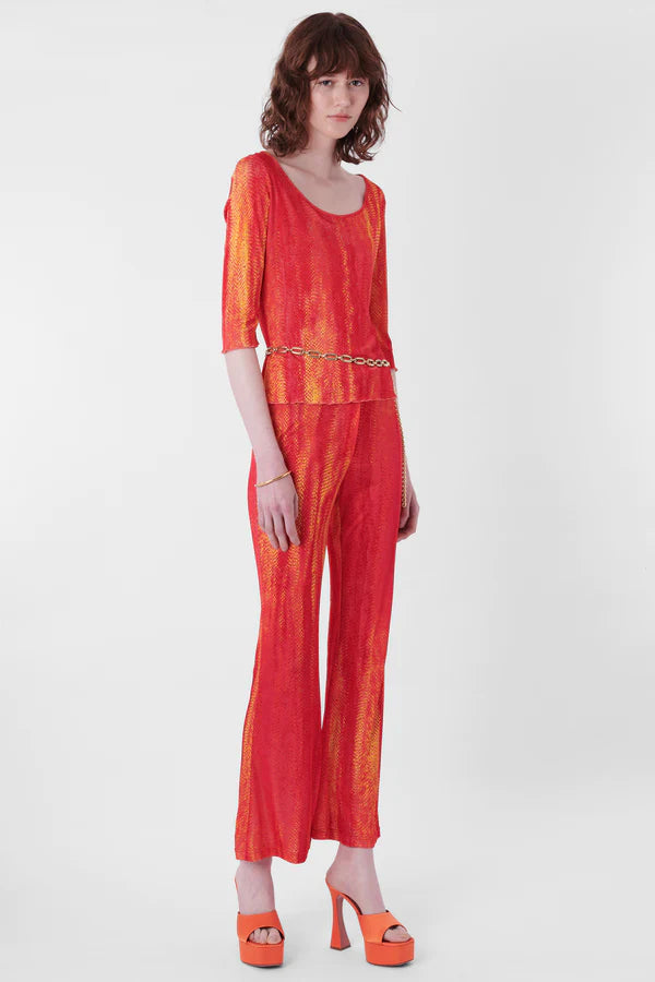 Roberto Cavalli 2015 Orange Mermaid Print Co-Ord - ONFEMME By Lindsey's Kloset