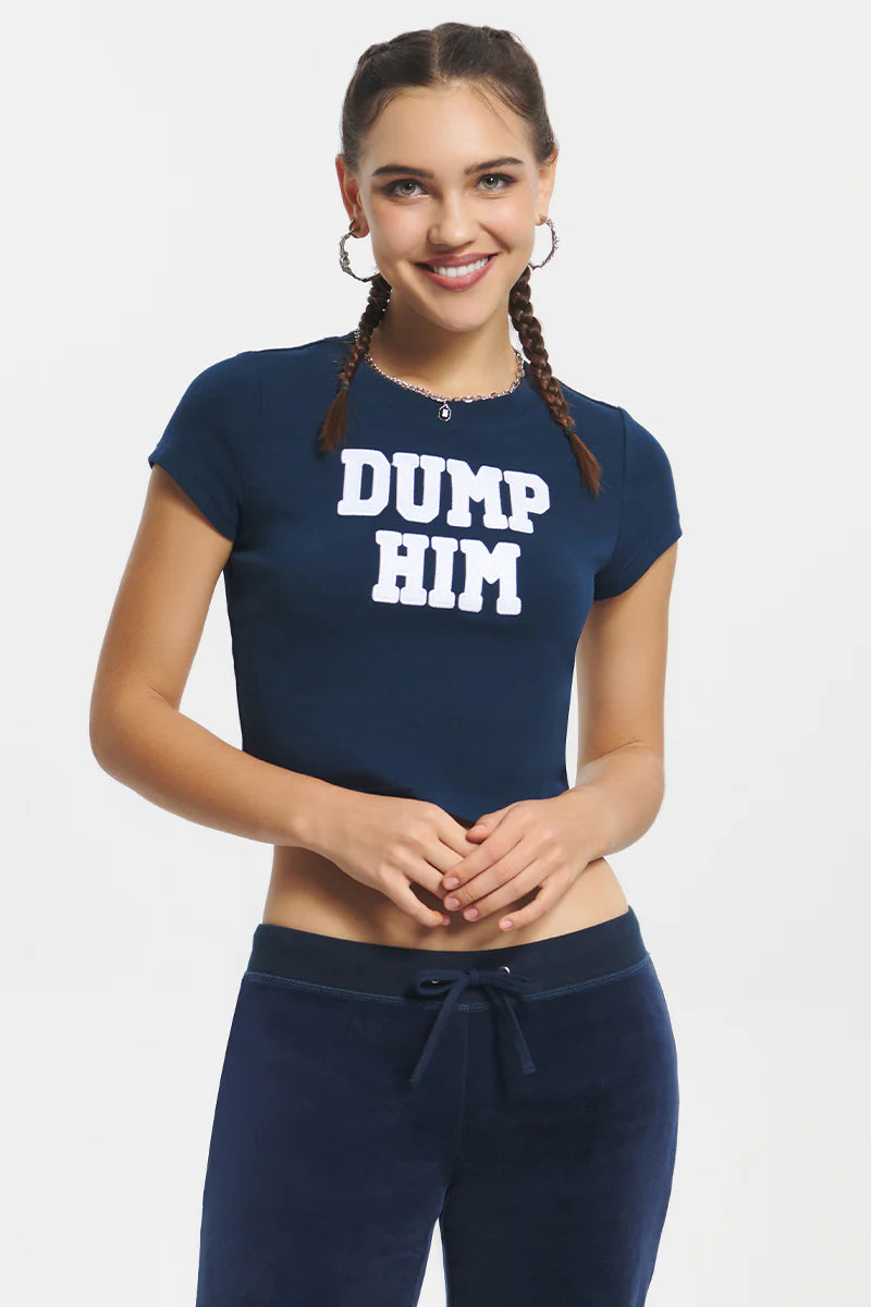 Dump Him Graphic Baby Tee - ONFEMME By Lindsey's Kloset