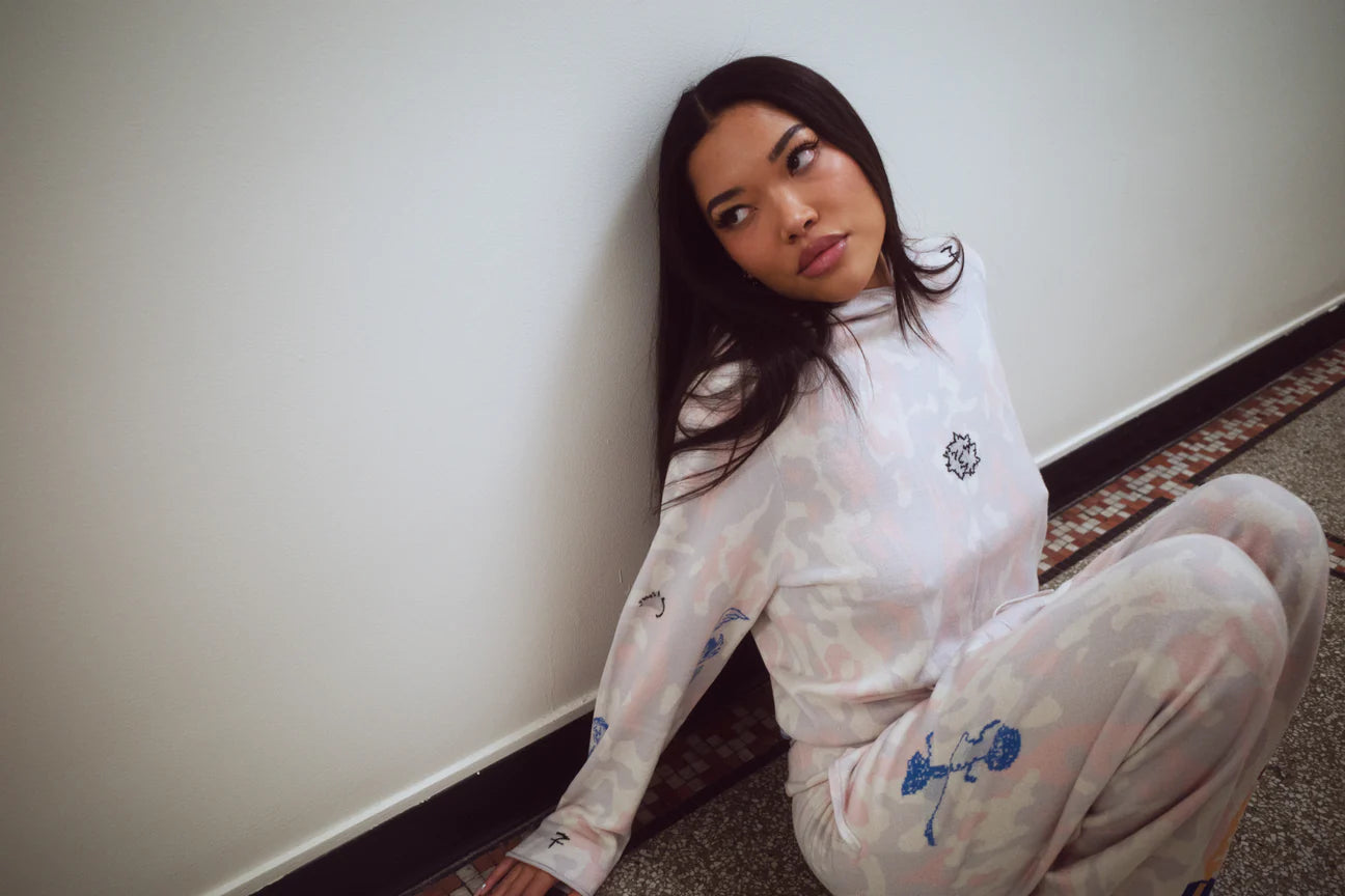 Sage Coin Camo Trackies - ONFEMME By Lindsey's Kloset