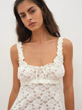 Cloud Lace Slip Dress