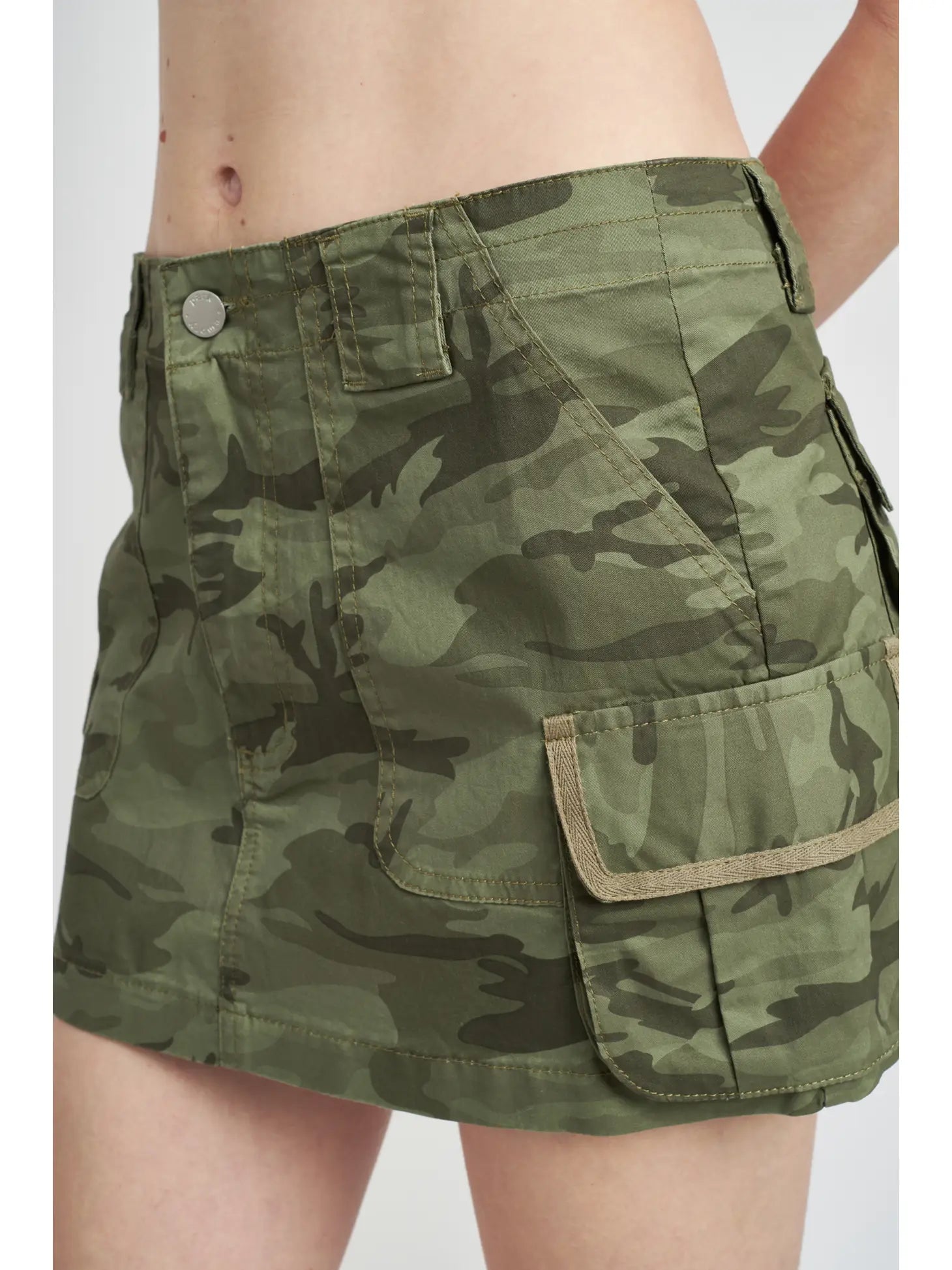 Camouflage Cargo Mini Skirt - ONFEMME By Lindsey's Kloset