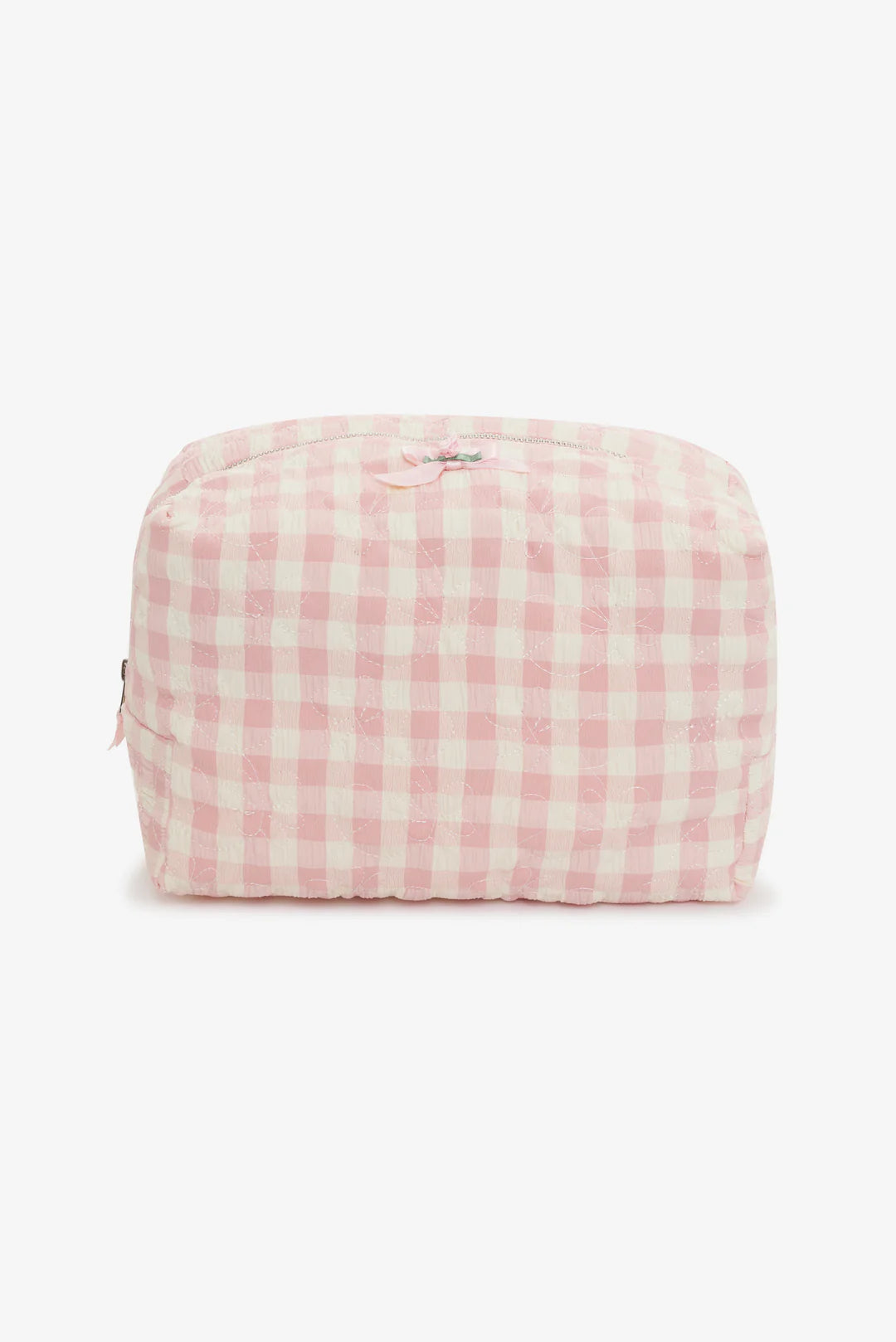 Petal Gingham Travel Pouch