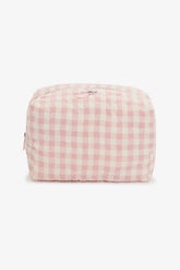 Petal Gingham Travel Pouch