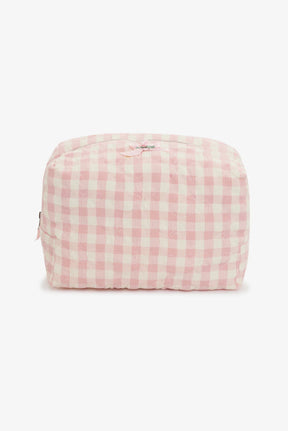 Petal Gingham Travel Pouch