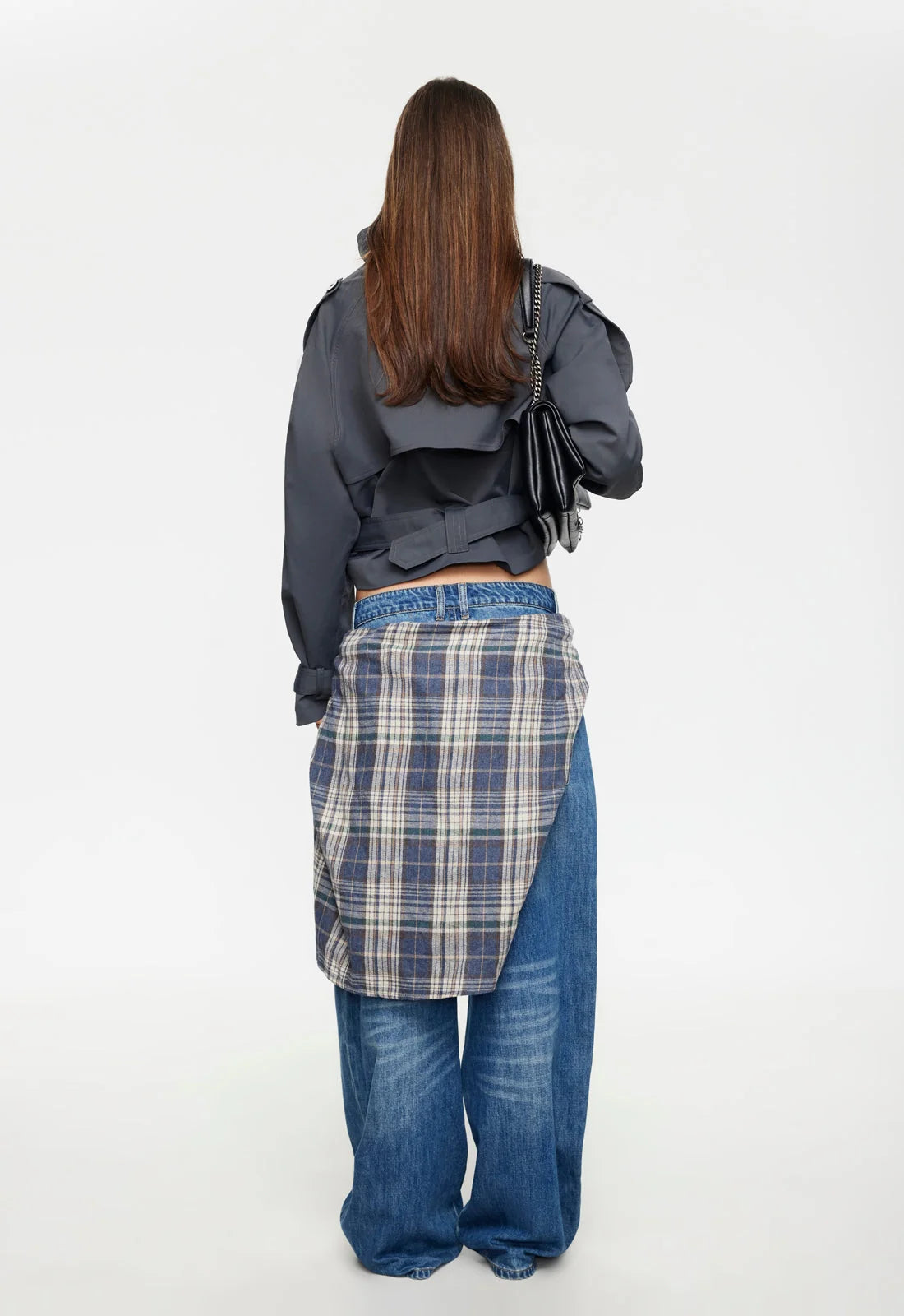 Blanc Cropped Trench
