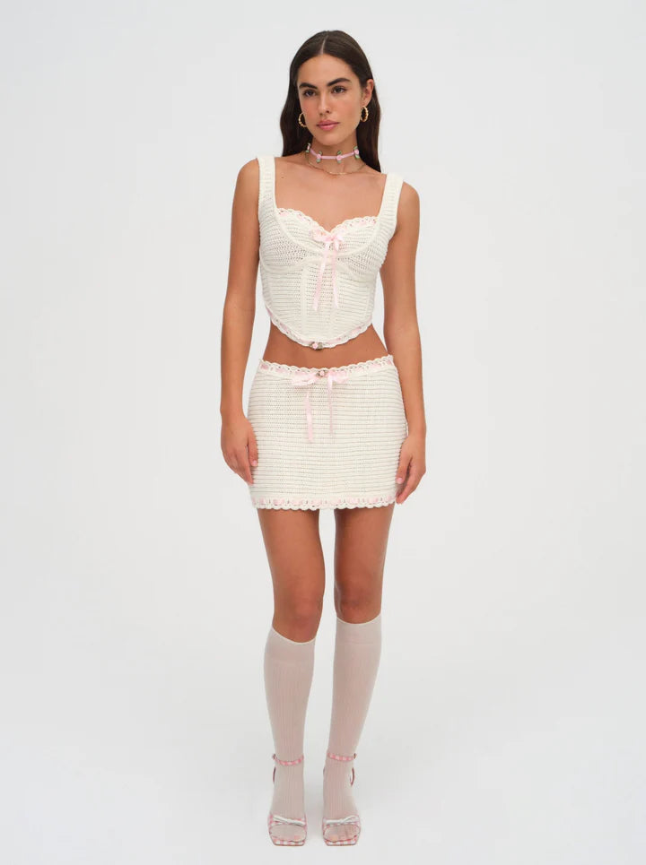 Kelsey Crochet Mini Skirt - ONFEMME By Lindsey's Kloset
