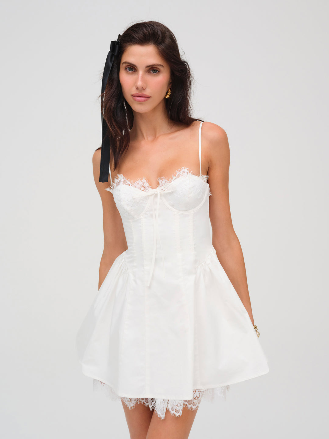 abigail mini dress for love and lemons For Love & Lemons Shae Mini Dress , White/ivory, XS - Women's Dresses