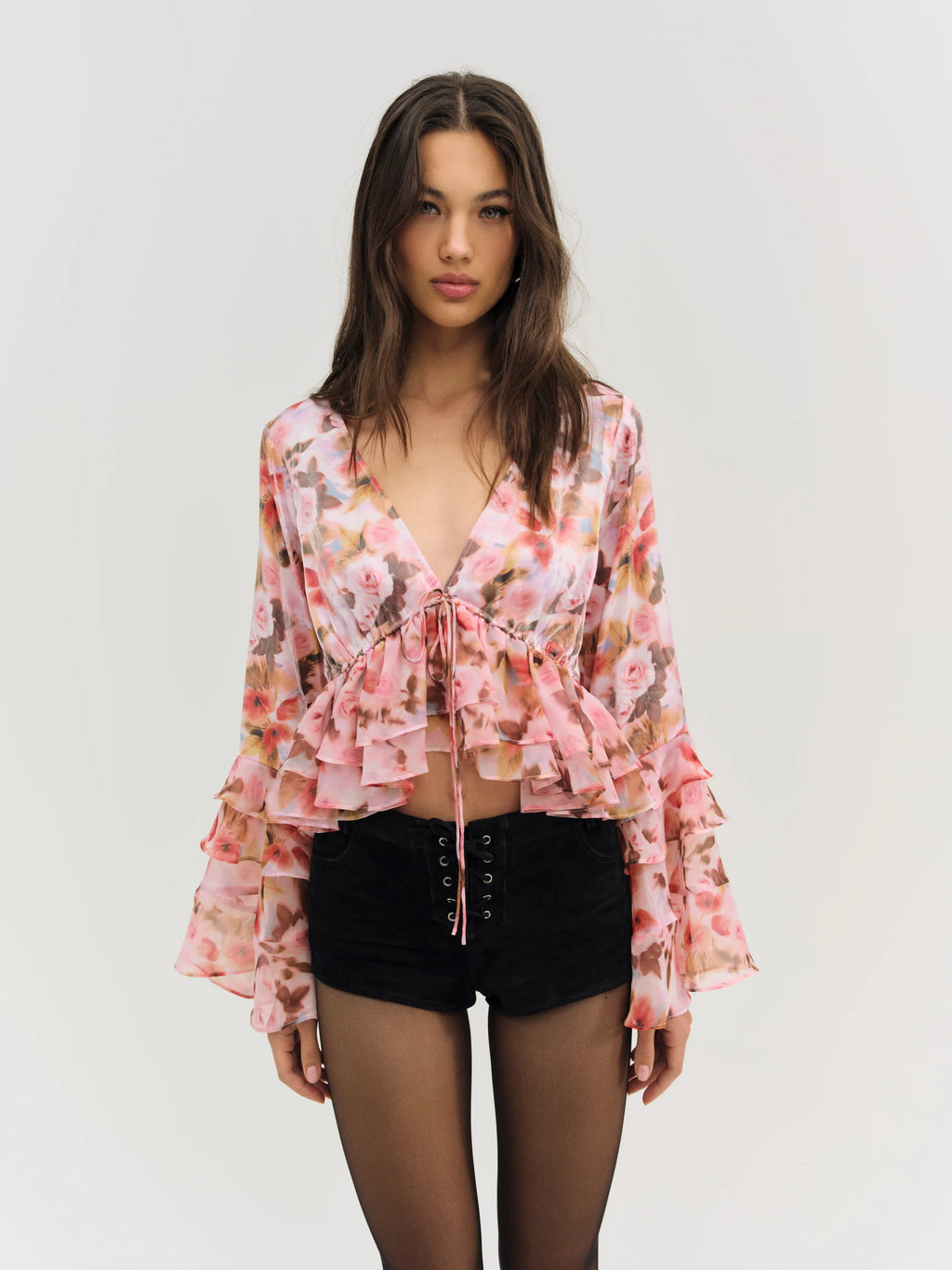 Fallen Floral Top - ONFEMME By Lindsey's Kloset