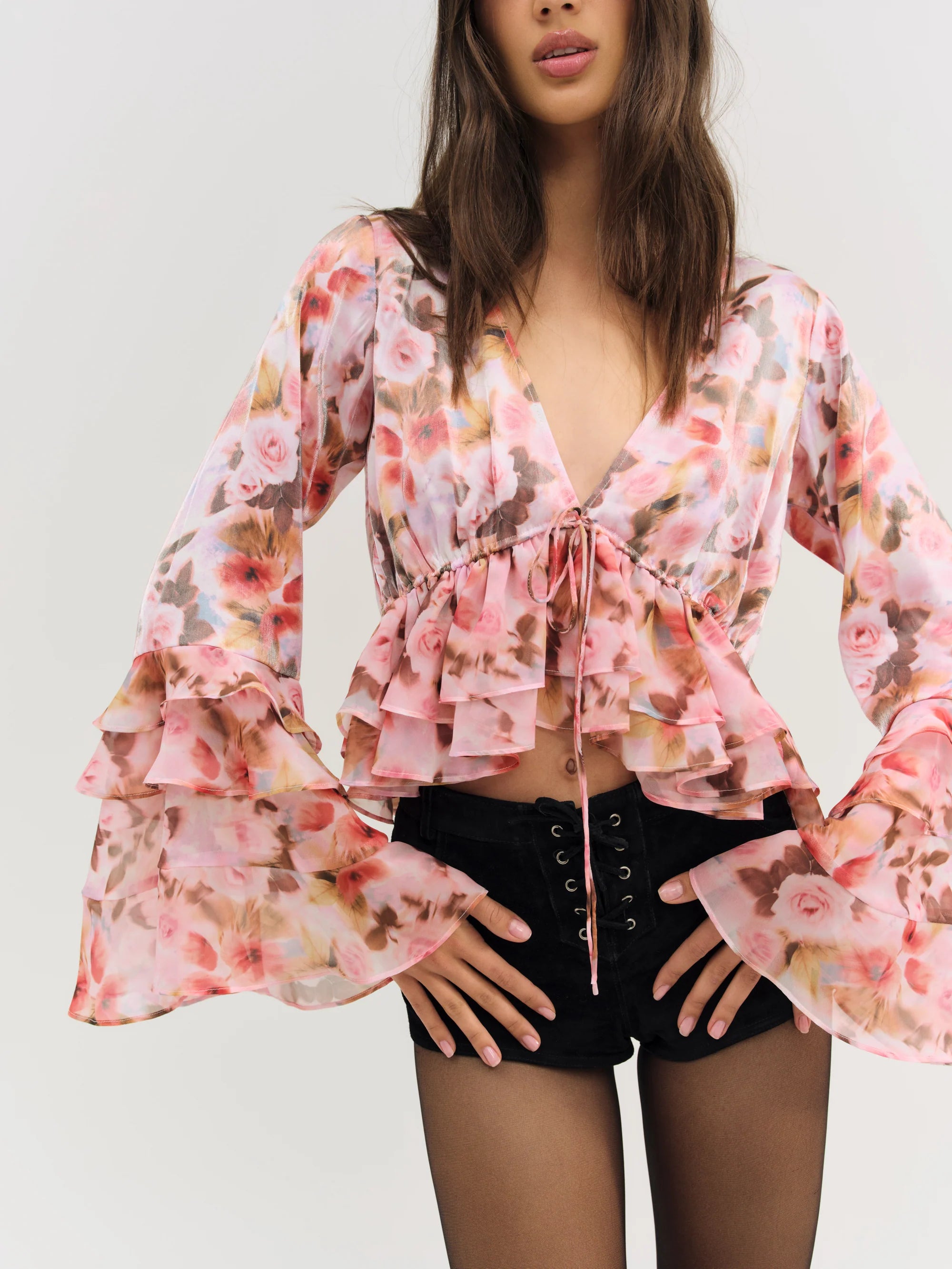 Fallen Floral Top - ONFEMME By Lindsey's Kloset