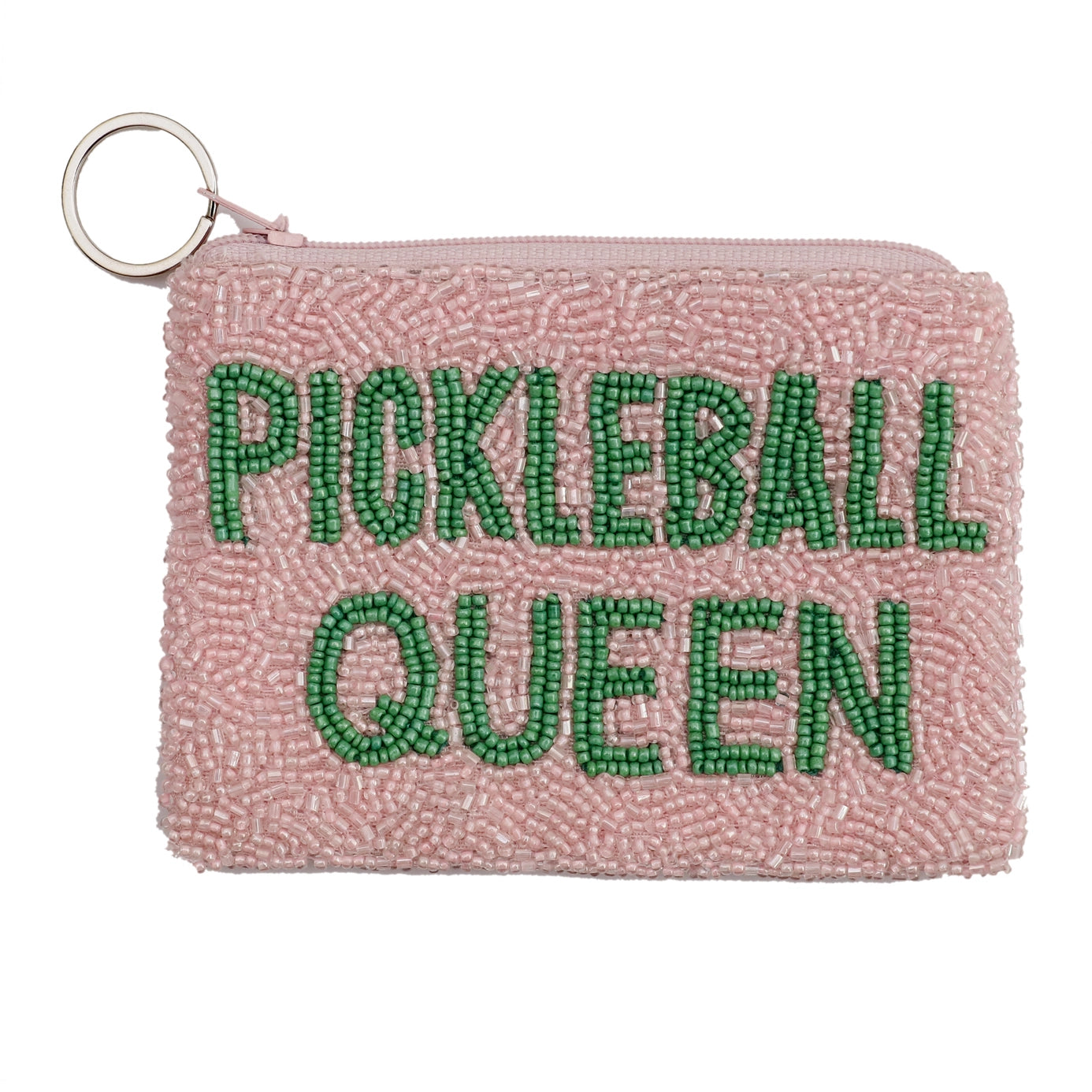 Pickleball Queen Beaded Coin Purse - ONFEMME By Lindsey's Kloset