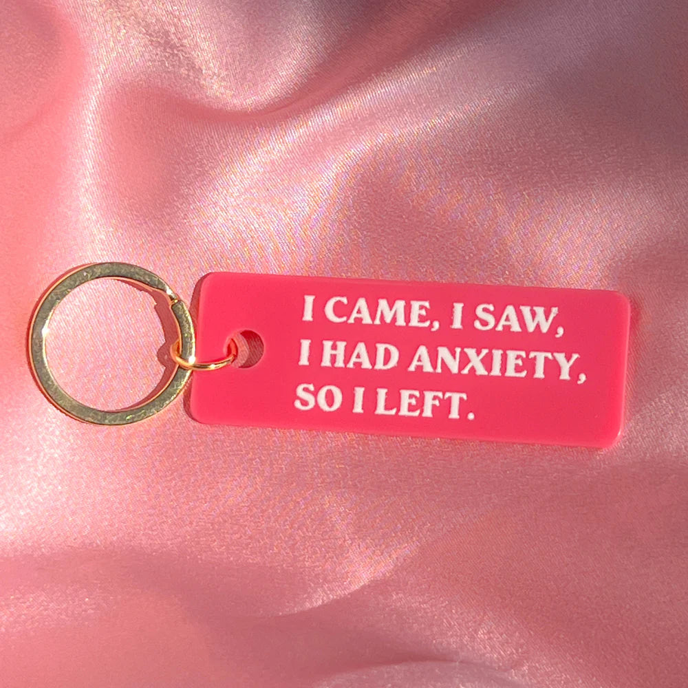 Anxiety Keychain - ONFEMME By Lindsey's Kloset