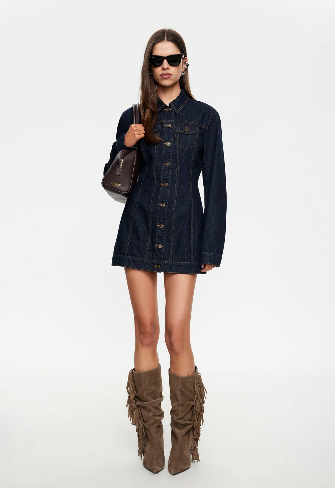 Rider Denim Mini Dress