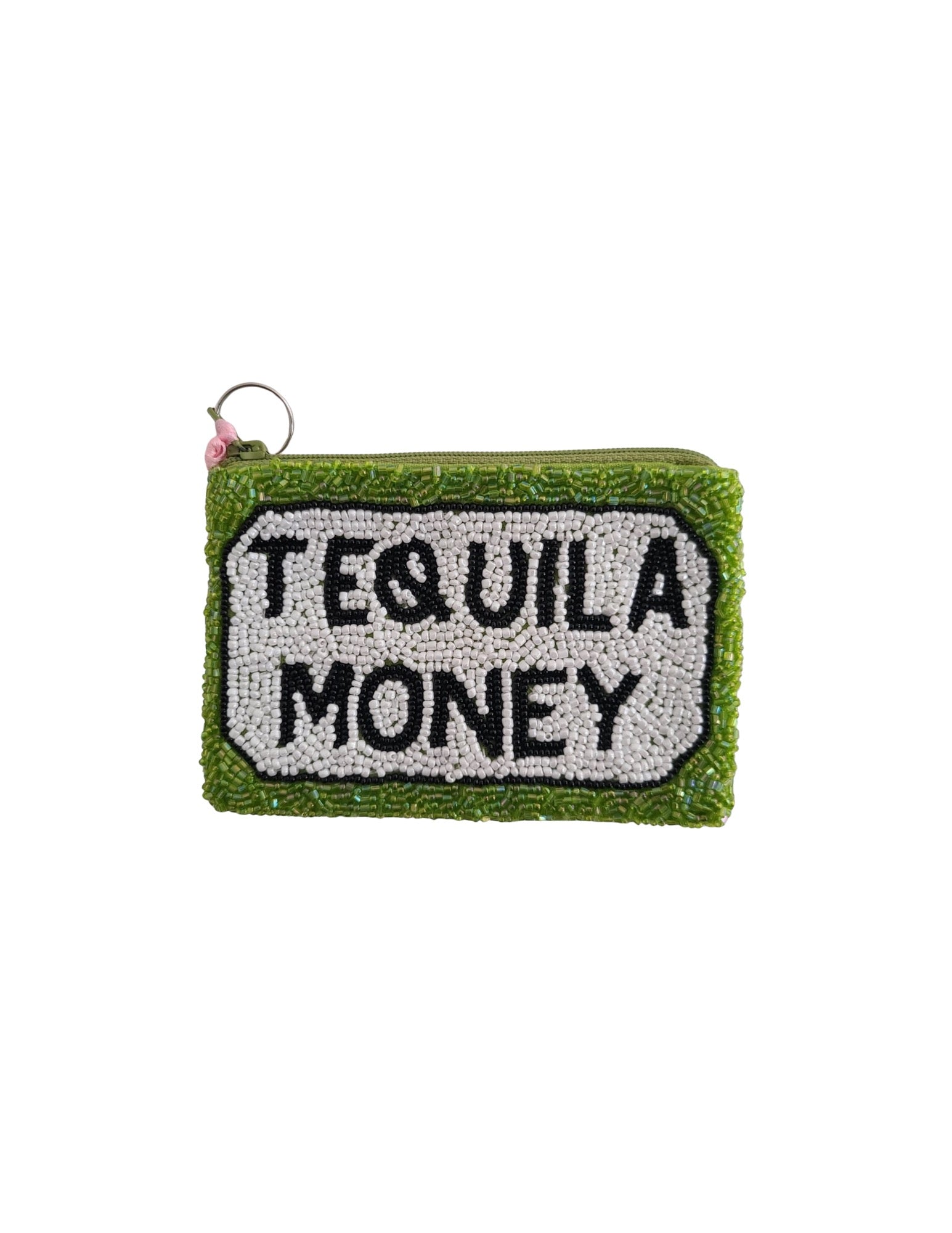 Tequila $ Beaded Coin Purse - ONFEMME By Lindsey's Kloset