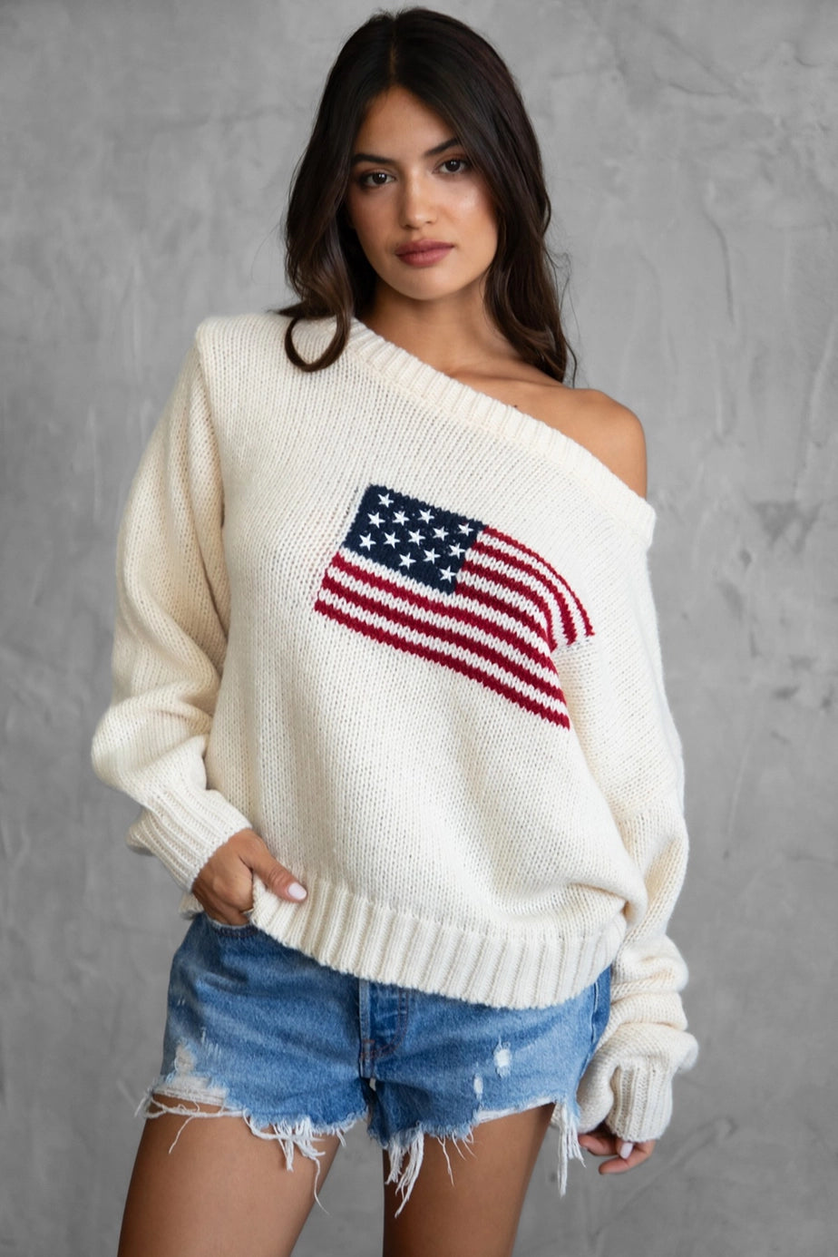 American Dream Sweater - ONFEMME By Lindsey's Kloset