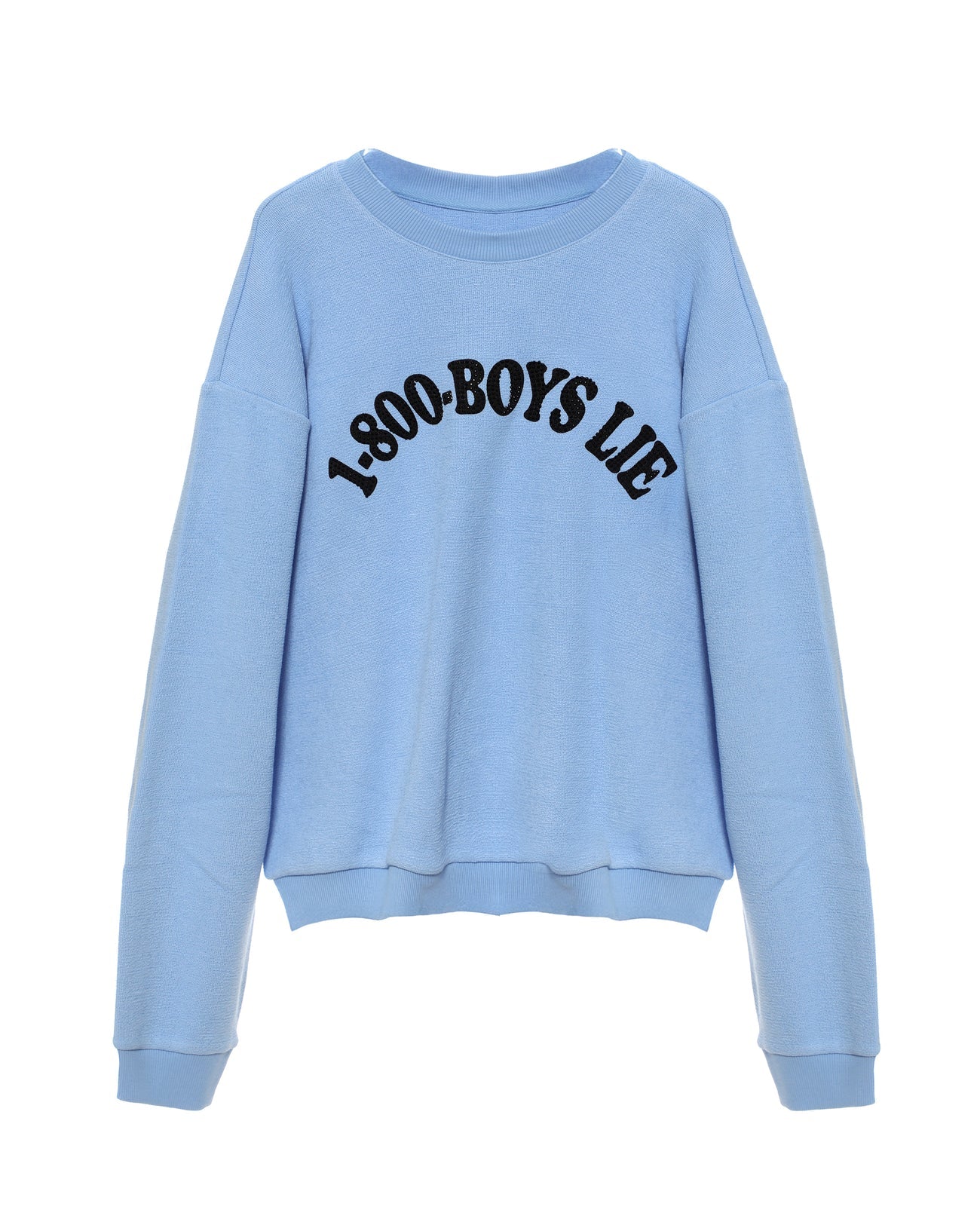 Blue 1-800 Revamped Kara Crewneck - ONFEMME By Lindsey's Kloset