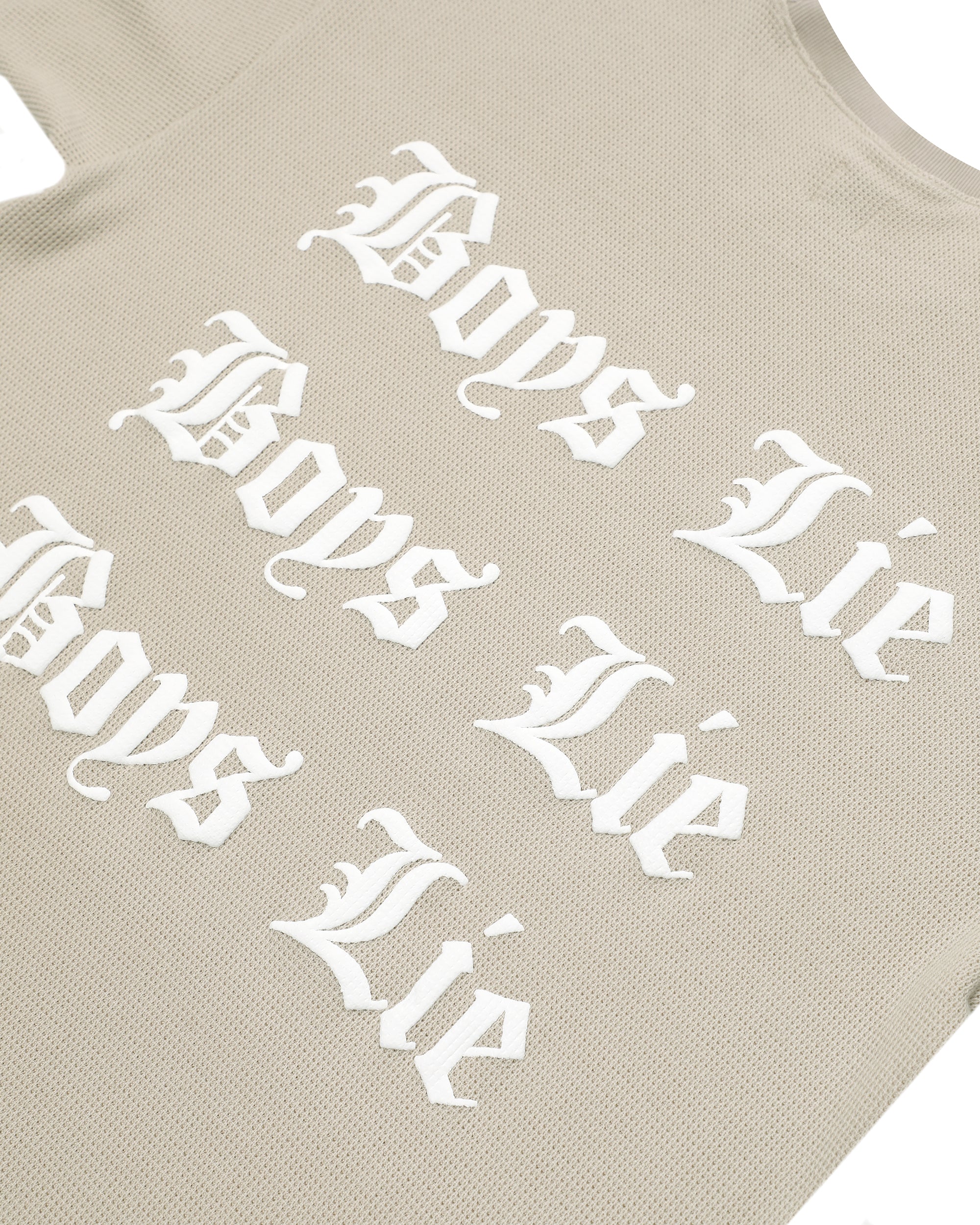 Tan Straight Flush Boyfriend Thermal Tee - ONFEMME By Lindsey's Kloset