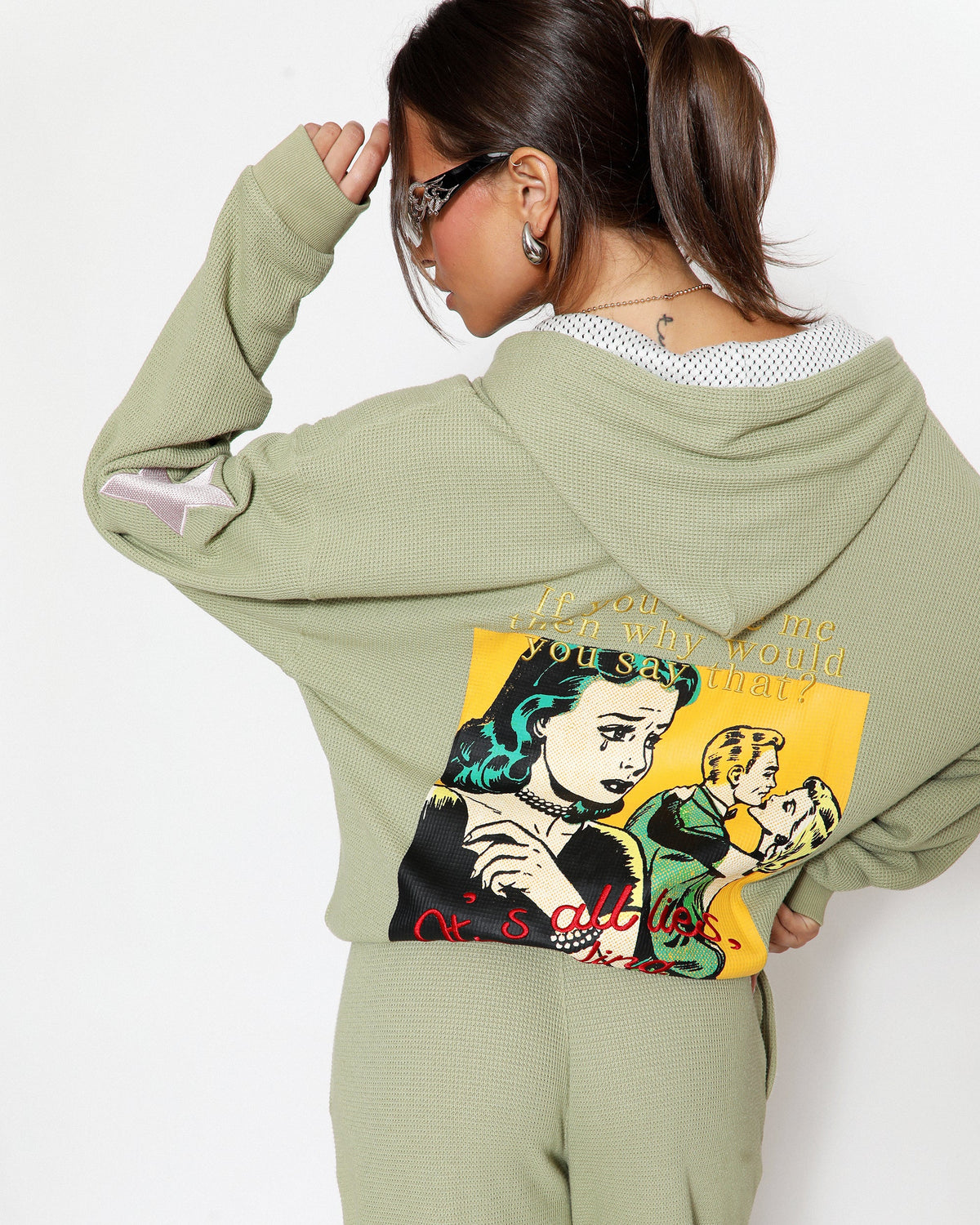 Olive Don't Say It Darling Harley Zip-Up Hoodie - ONFEMME By Lindsey's Kloset