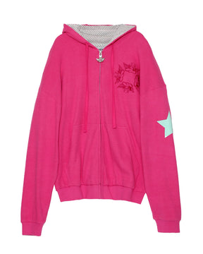 Pink Don't Say It Darling Harley Zip-Up Hoodie - ONFEMME By Lindsey's Kloset