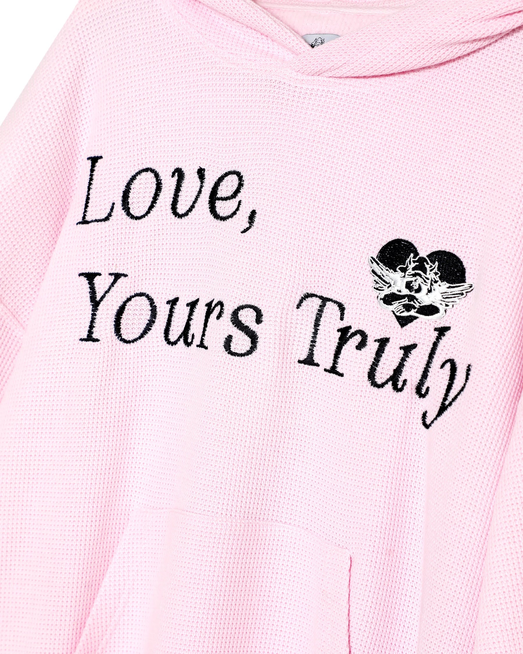 Yours Truly Thermal Racer Hoodie - ONFEMME By Lindsey's Kloset