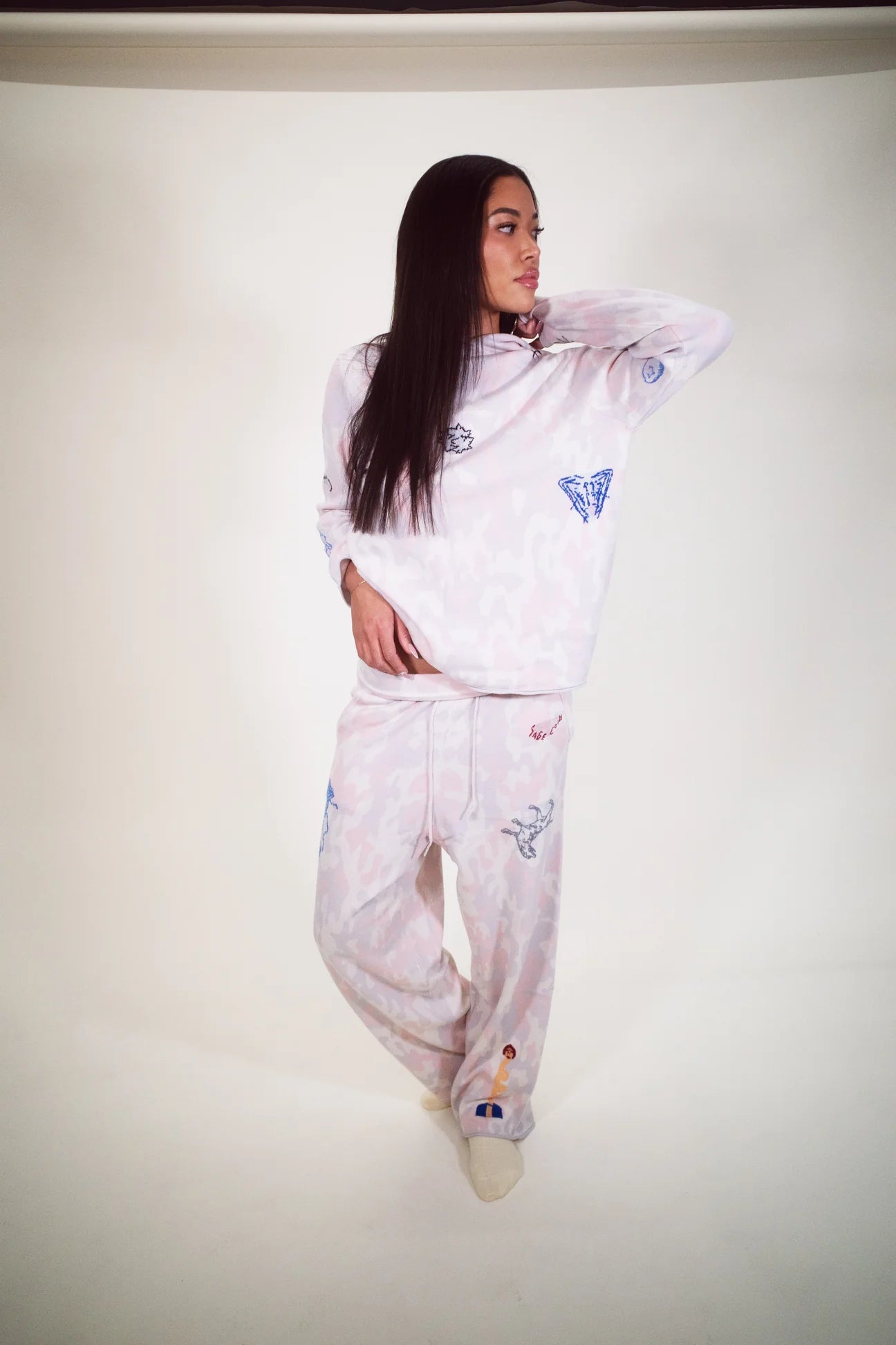 Sage Coin Camo Trackies - ONFEMME By Lindsey's Kloset