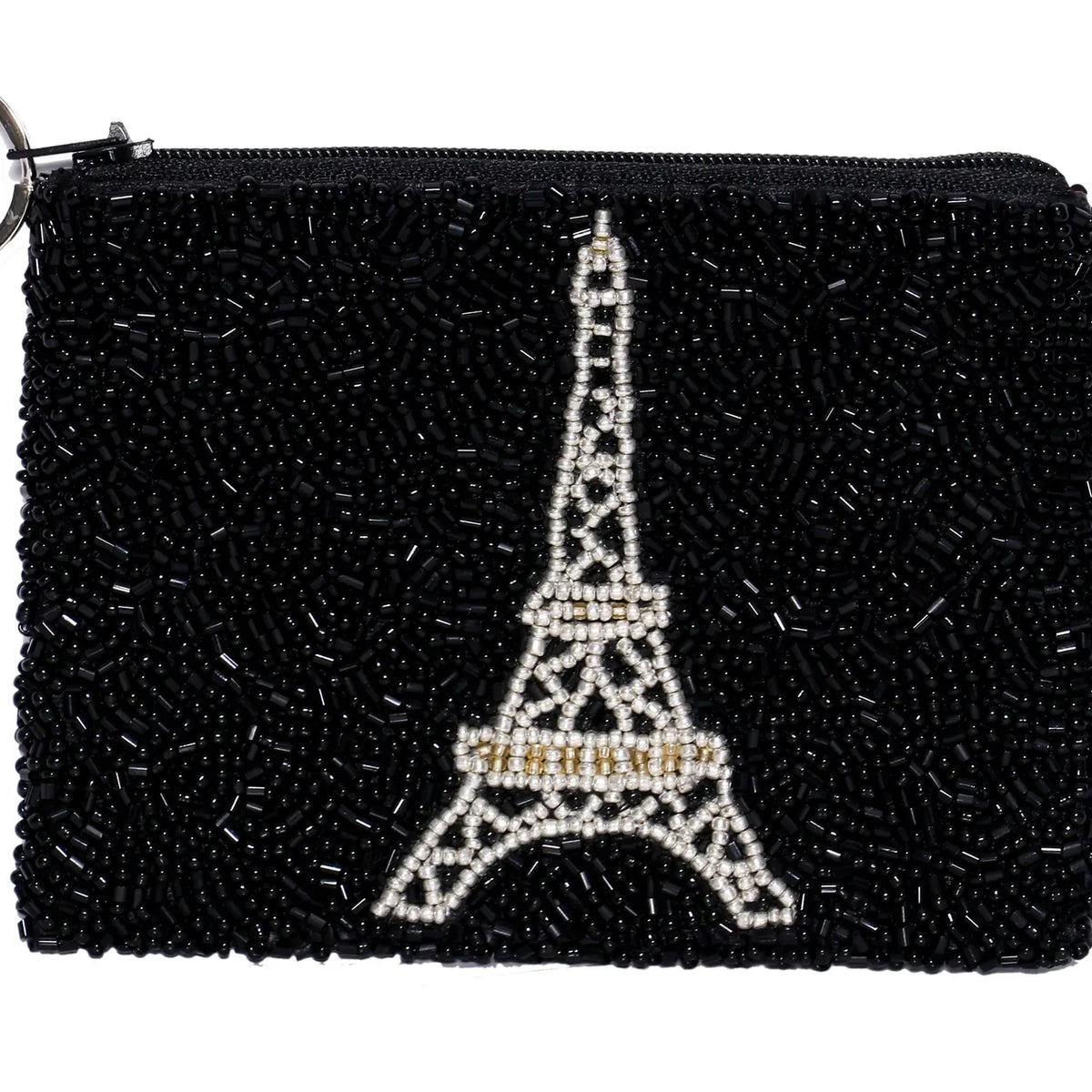 Tour Eiffel Beaded Coin Purse
