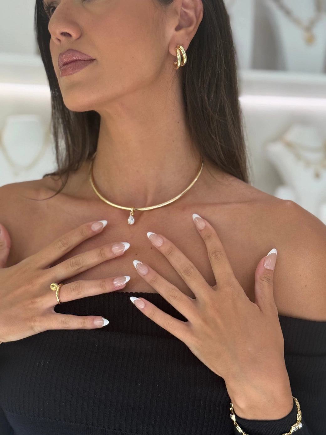 Celine Cuff Necklace - ONFEMME By Lindsey's Kloset