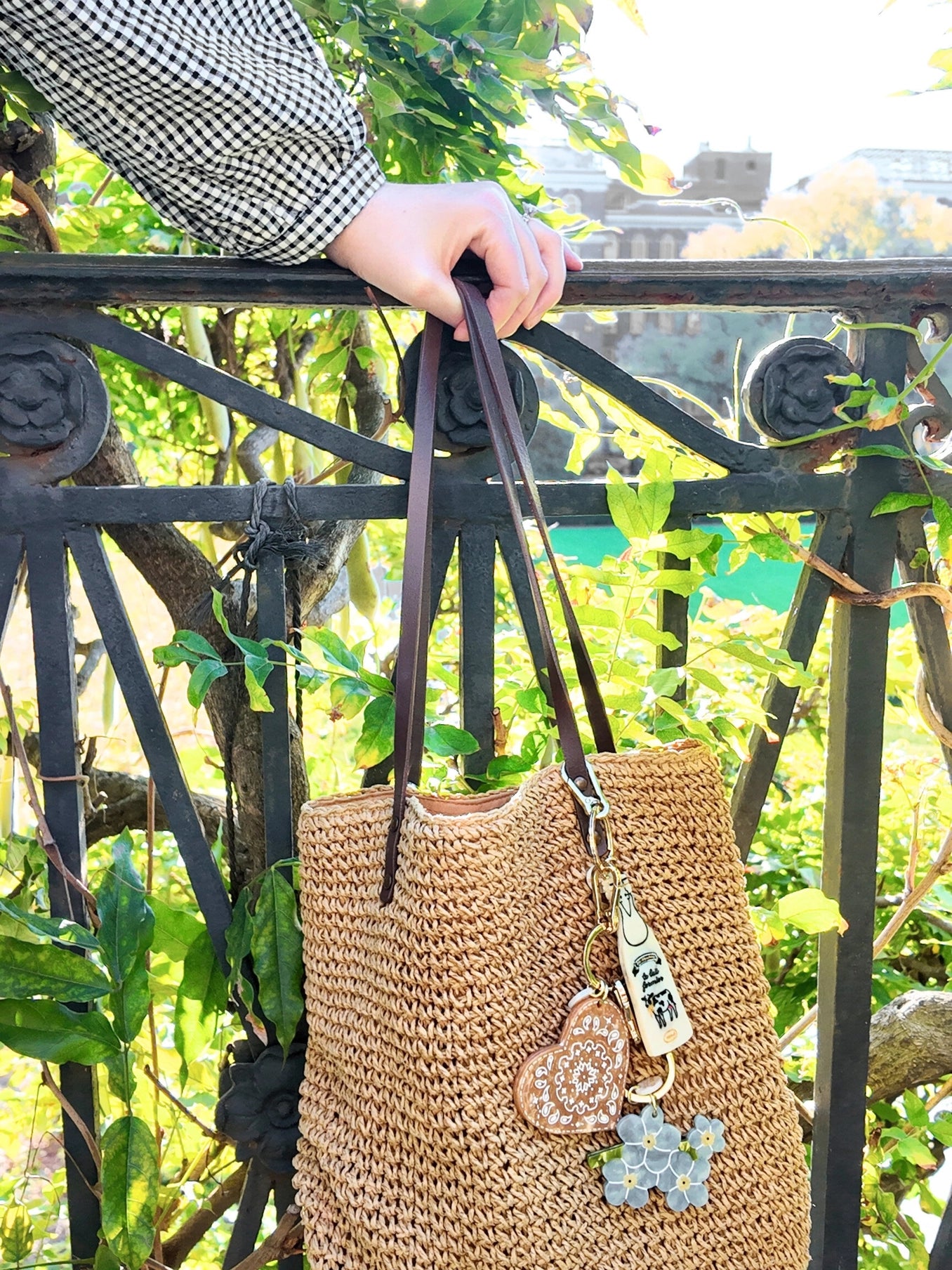 Hand-Painted Milk Bag Charm + Keychain - ONFEMME By Lindsey's Kloset