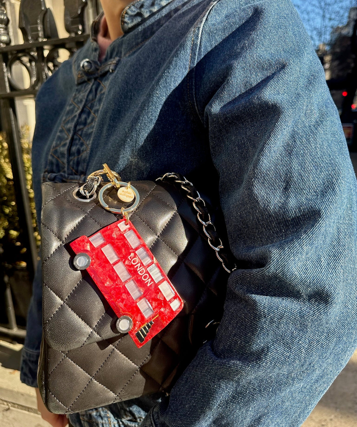 London Bus Bag Charm + Keychain