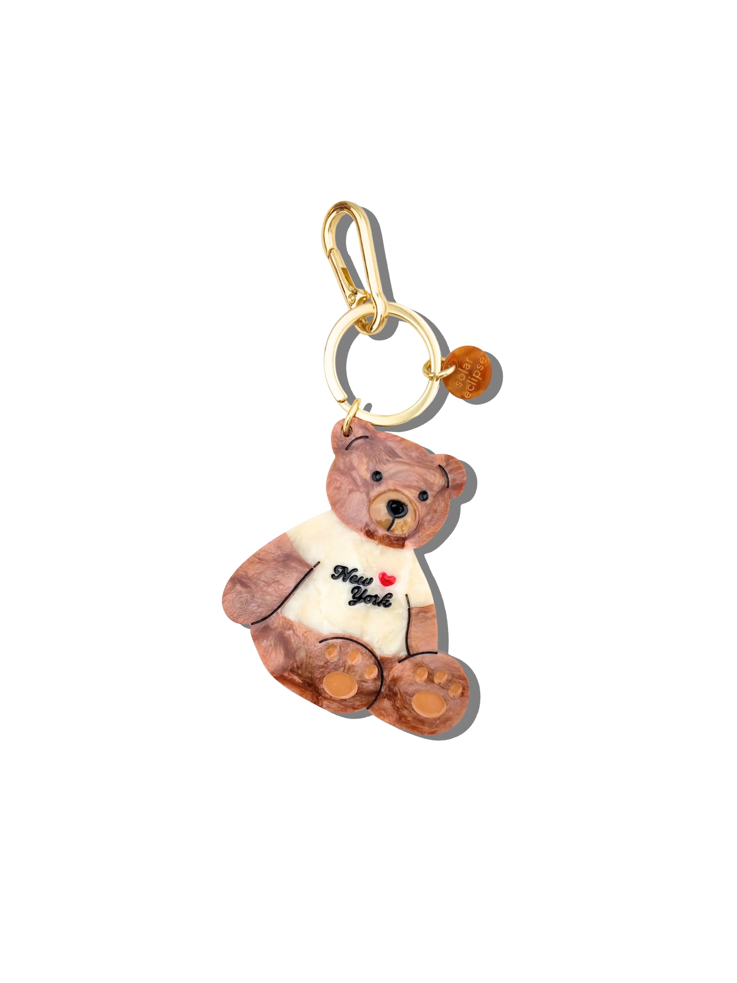 New York Teddy Bear Bag Charm + Keychain - ONFEMME By Lindsey's Kloset