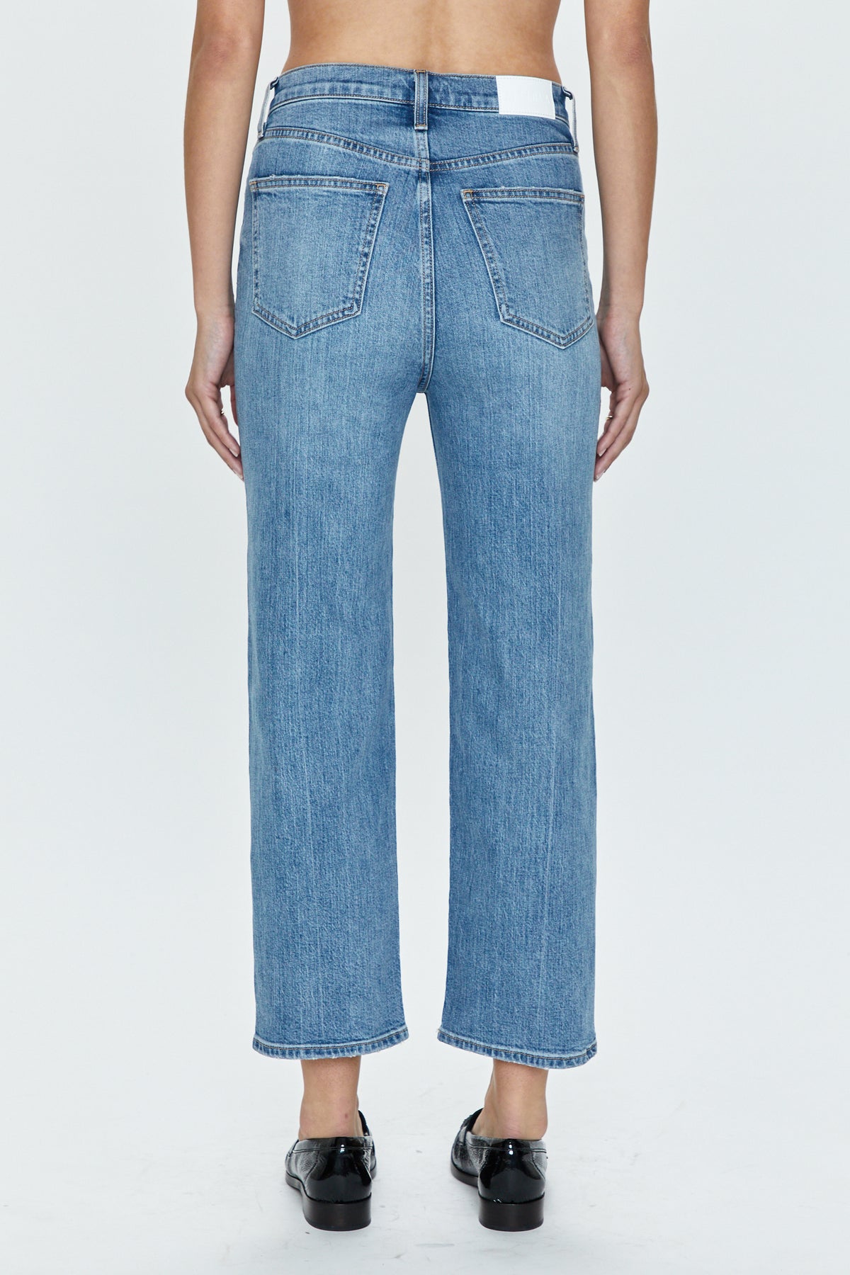 CASSIE CROP SUPER HIGH RISE STRAIGHT CROP - CAMBRIDGE VINTAGE - ONFEMME By Lindsey's Kloset