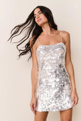 Aluria Icicle Pailette Mini Dress