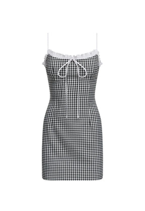 Bardot Gingham Mini Dress