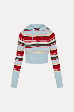 Aimee Zip Up Knit Hoodie - ONFEMME By Lindsey's Kloset