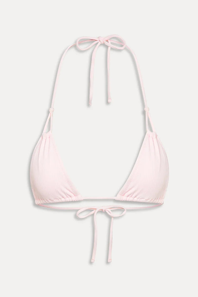 x Paige Lorenze Ari Ribbed Triangle Bikini Top