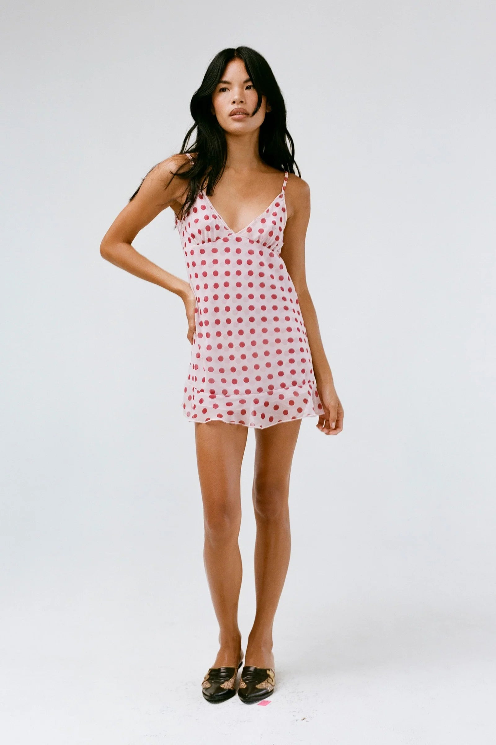 The Butterfly Dress in Red Dot - ONFEMME By Lindsey's Kloset