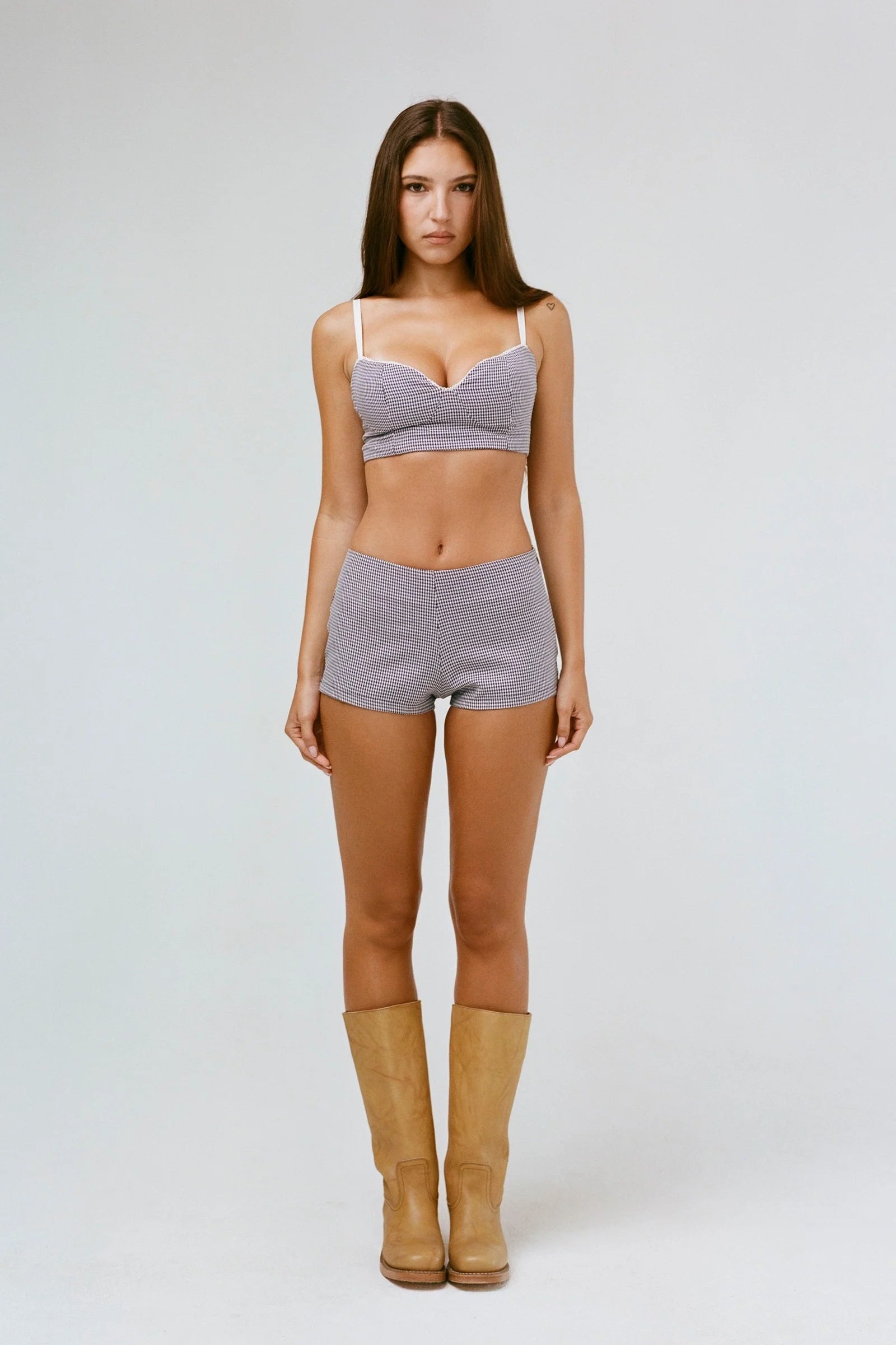 The Carrie Short in Gingham - ONFEMME By Lindsey's Kloset