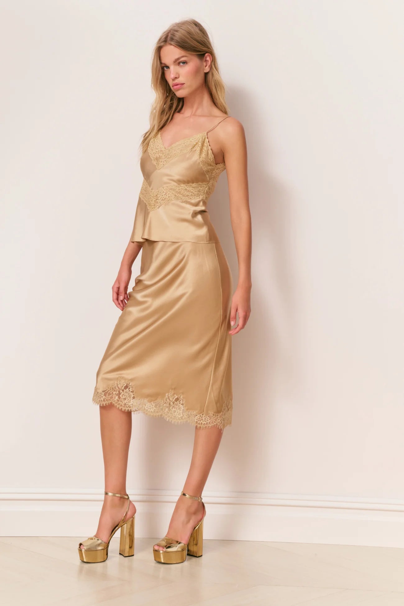 Brimsley Silk Lace Cami Top