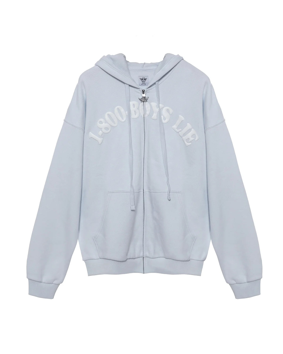 Blue 1-800 Harley Zip Hoodie