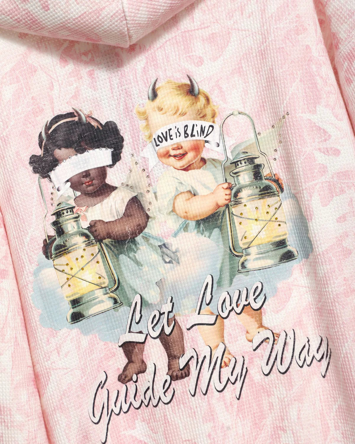 Let Love Guide My Way Rhinestone Racer Hoodie - ONFEMME By Lindsey's Kloset