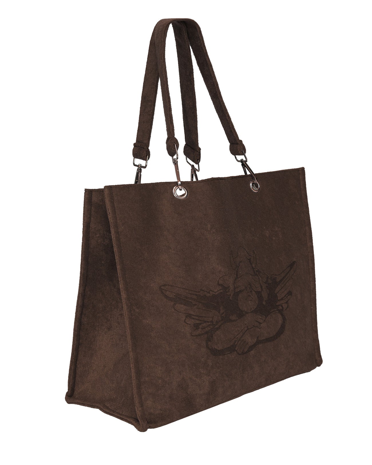 Chocolate Rose Terry Tote - ONFEMME By Lindsey's Kloset