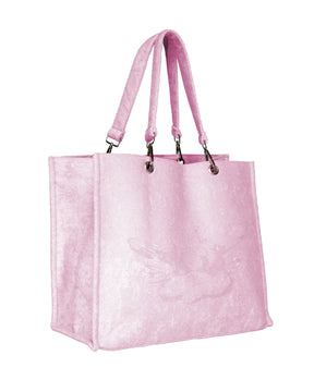 Ivy League Pink Terry Tote - ONFEMME By Lindsey's Kloset