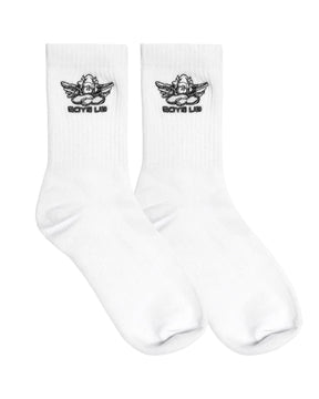 Boys Lie Black Logo Sock - ONFEMME By Lindsey's Kloset